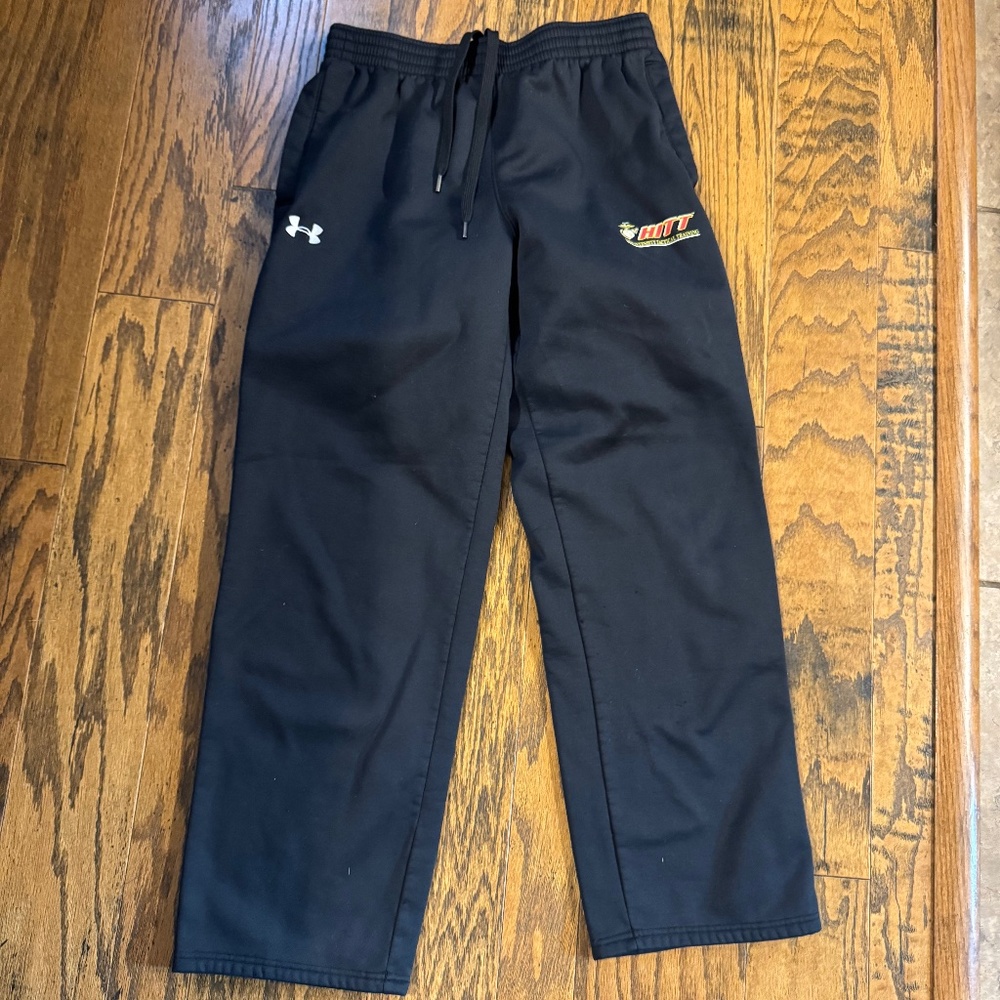 Under Armour Black HITT marines High Size Large Sweatpants
